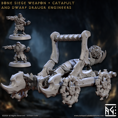 Bone Siege Weapon And Dwarf Draugr Engineers