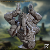 Elepharion Ivory Colossus Bust 3D-printed model