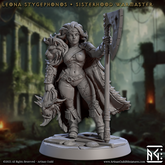 Leona Stygephonos, Sisterhood Warmaster 3D-printed model
