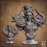 Vesdra The Blackcrag Shaman Bust 3D-printed model