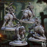 Panther Riders 3D-printed model