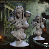Xendra Sisterhood Bladedancer Bust 3D-printed model