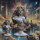 Seraphina Light of Valor Bust 3D-printed model