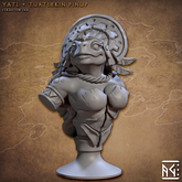 Yatl Bust 3D-printed model