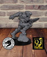 Blue Three 3D-printed model