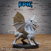 White Dragon Wyrmling 3D-printed model