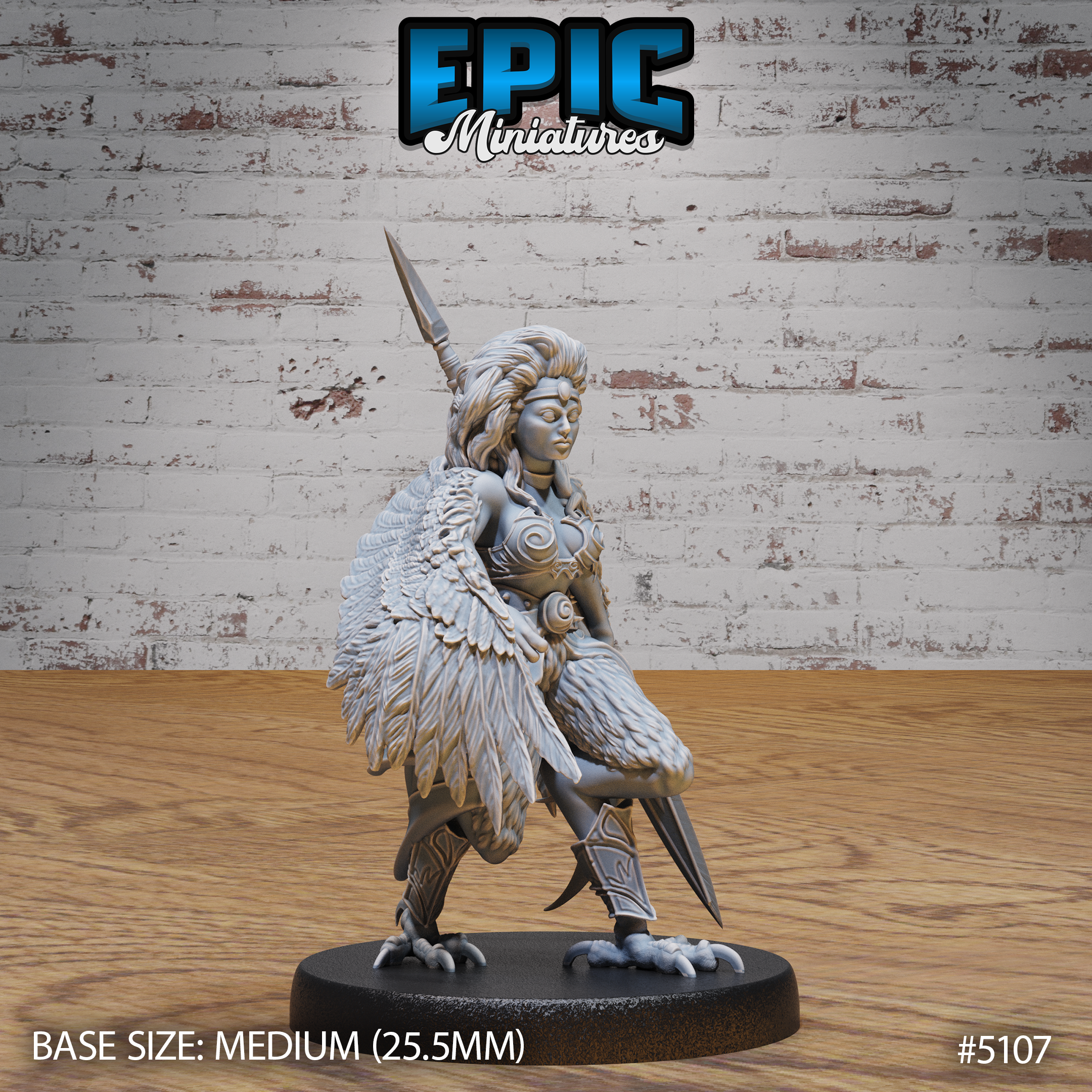 Captured Harpy 3D-printed model