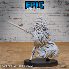 Boar Coat Warrior Lady 3D-printed model