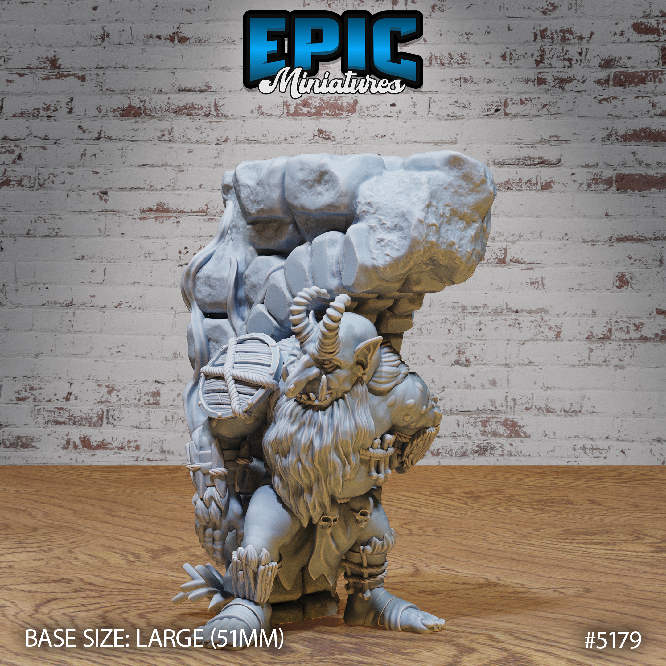 Bridge Troll 3D-printed model