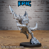 Werewolf Warrior 3D-printed model