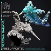 Seaform Narwhal 3D-printed model