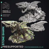 Stone Shark 3D-printed model