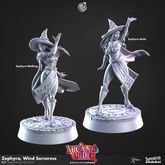 Zephyra, Wind Sorceress 3D-printed model