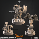 Town Criers from Mennesker City 3D-printed model