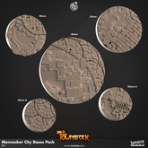 Mennesker City Bases Pack 3D-printed model