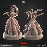 Vampire Countess 3D-printed model