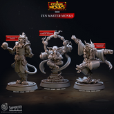 Zen Master Monks 3D-printed model