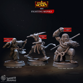 Fighting Monks 3D-printed model