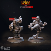 Dwarf Monks 3D-printed model