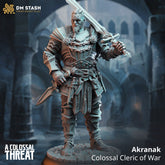 Akranak - Colossal Cleric of War - The Printable Dragon