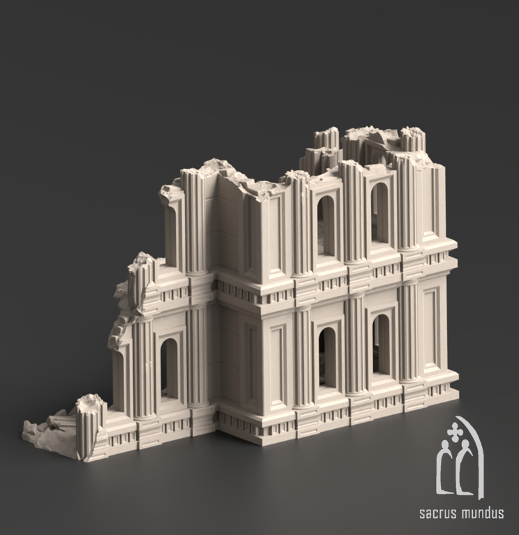 Armoria Corner Ruins D 3D-printed model