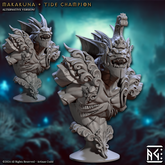Makakuna Tide Champion Bust 3D-printed model