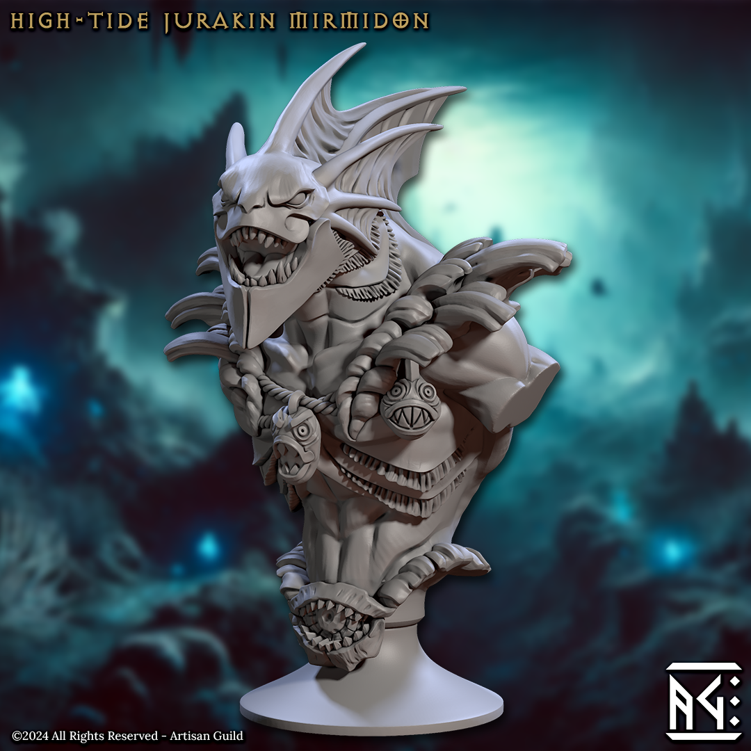 High-Tide Jurakin Mirmidon Bust – The Printable Dragon