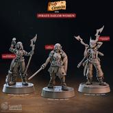 Pirate Sailor Women 3D-printed model
