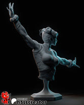 Chun Li Bust 3D-printed model