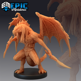 Draconic Demon Green - The Printable Dragon