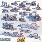 Dwarven City Debris And Difficult Terrain - The Printable Dragon