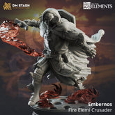 Embernos Fire Elemi Crusader 3D-printed model