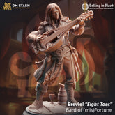 Ereviel “Eight Toes” - Bard of (mis)Fortune 3D-printed model