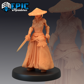 Female Warrior Monk - The Printable Dragon