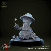 Fungan Sporelings 3D-printed model