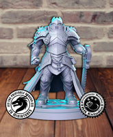 Gray Knight 3D-printed model