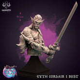 Gyth Corsair Bust - The Printable Dragon