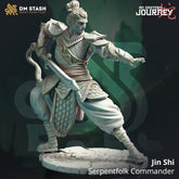 Jin Shi - Serpentfolk Commander 3D-printed model