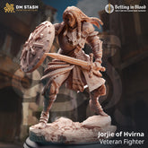 Jorjie of Hvirna - Veteran Fighter 3D-printed model