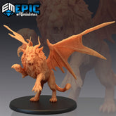 Manticore Attacking - The Printable Dragon