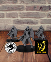 Human Female Fighter 3D-printed model