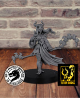 Human Female Warlock 3D-printed model