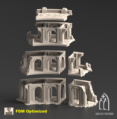 Armoria Amphitheatrum A 3D-printed model
