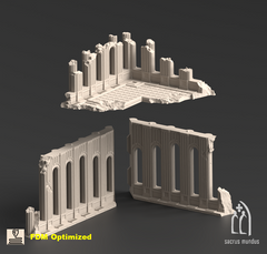 Armoria Corner Ruins A 3D-printed model