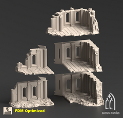 Armoria Corner Ruins C 3D-printed model