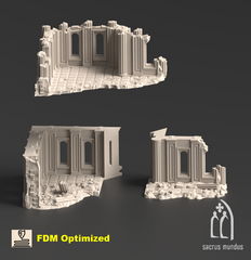 Armoria Corner Ruins D 3D-printed model