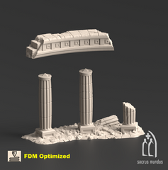 Armoria Pillars 3D-printed model