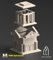 Armoria Tower 3D-printed model
