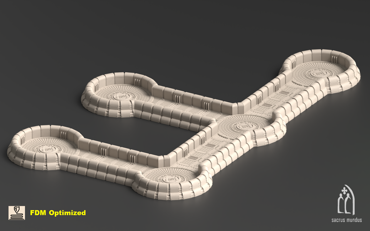 Vahngart Trenches Set 3D-printed model