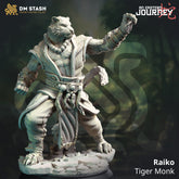 Raiko - Tiger Monk 3D-printed model